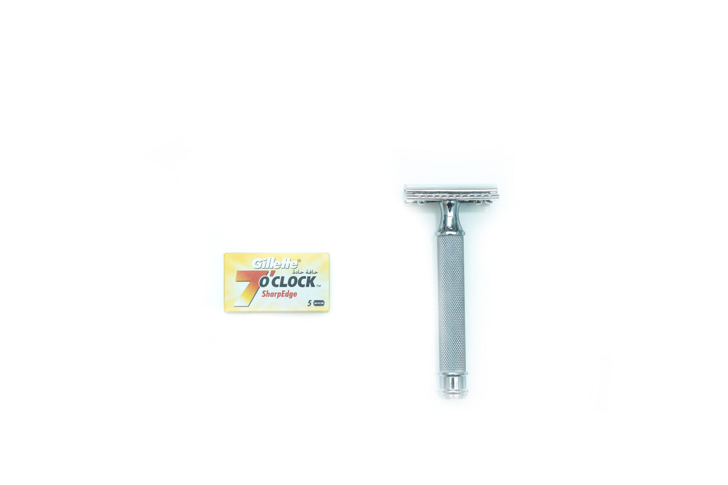Reusable Stainless Steel Razor and 5 x blades