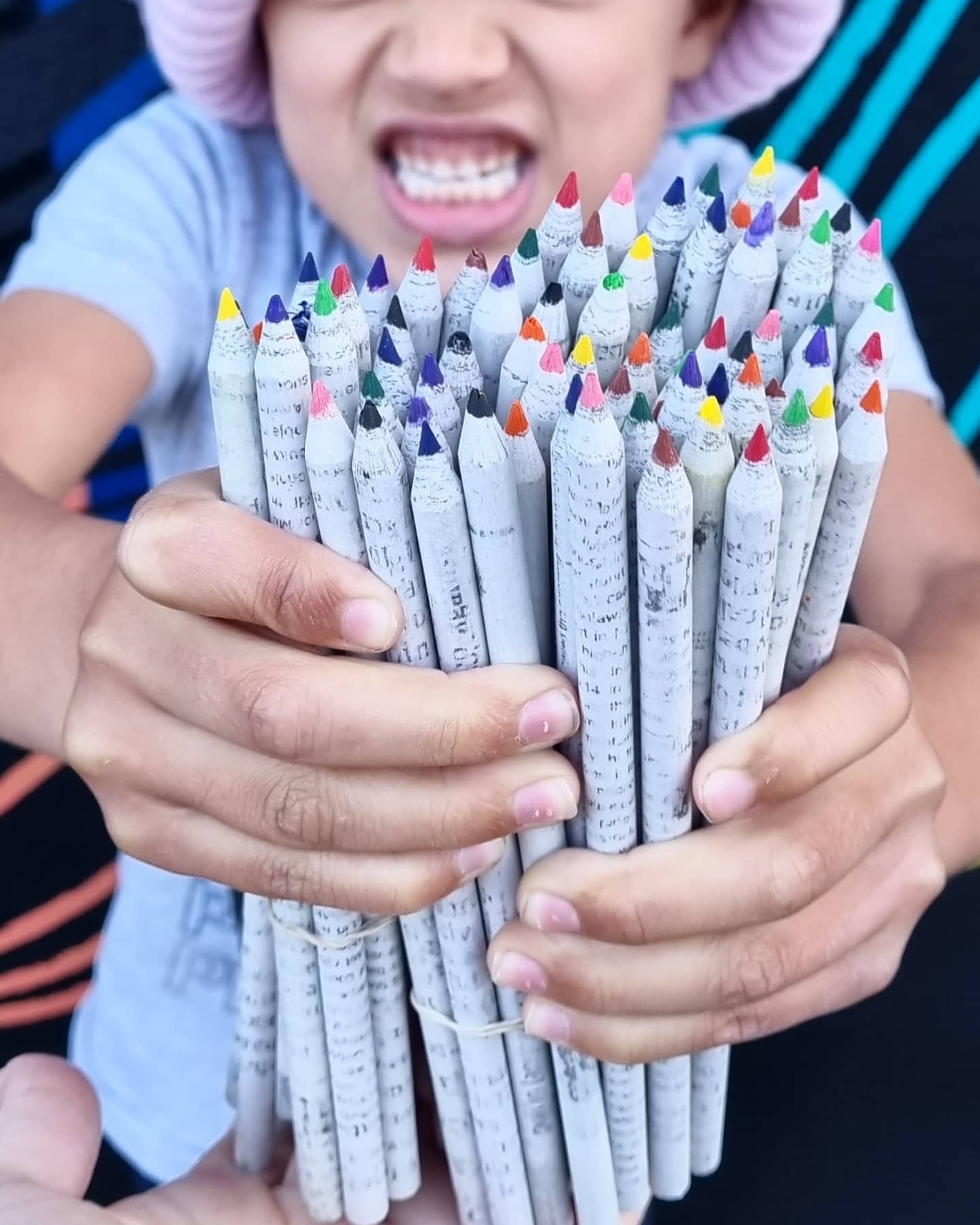 Upcycled Newspaper Pencils