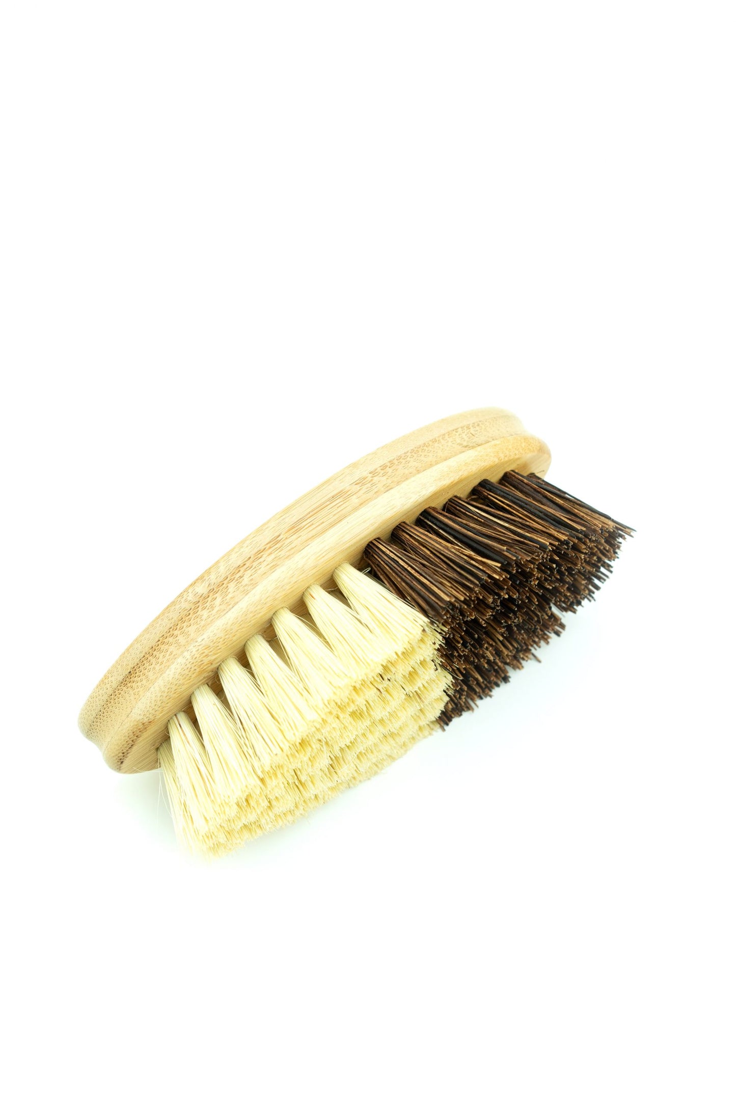 Bamboo brush with coconut and sisal bristles